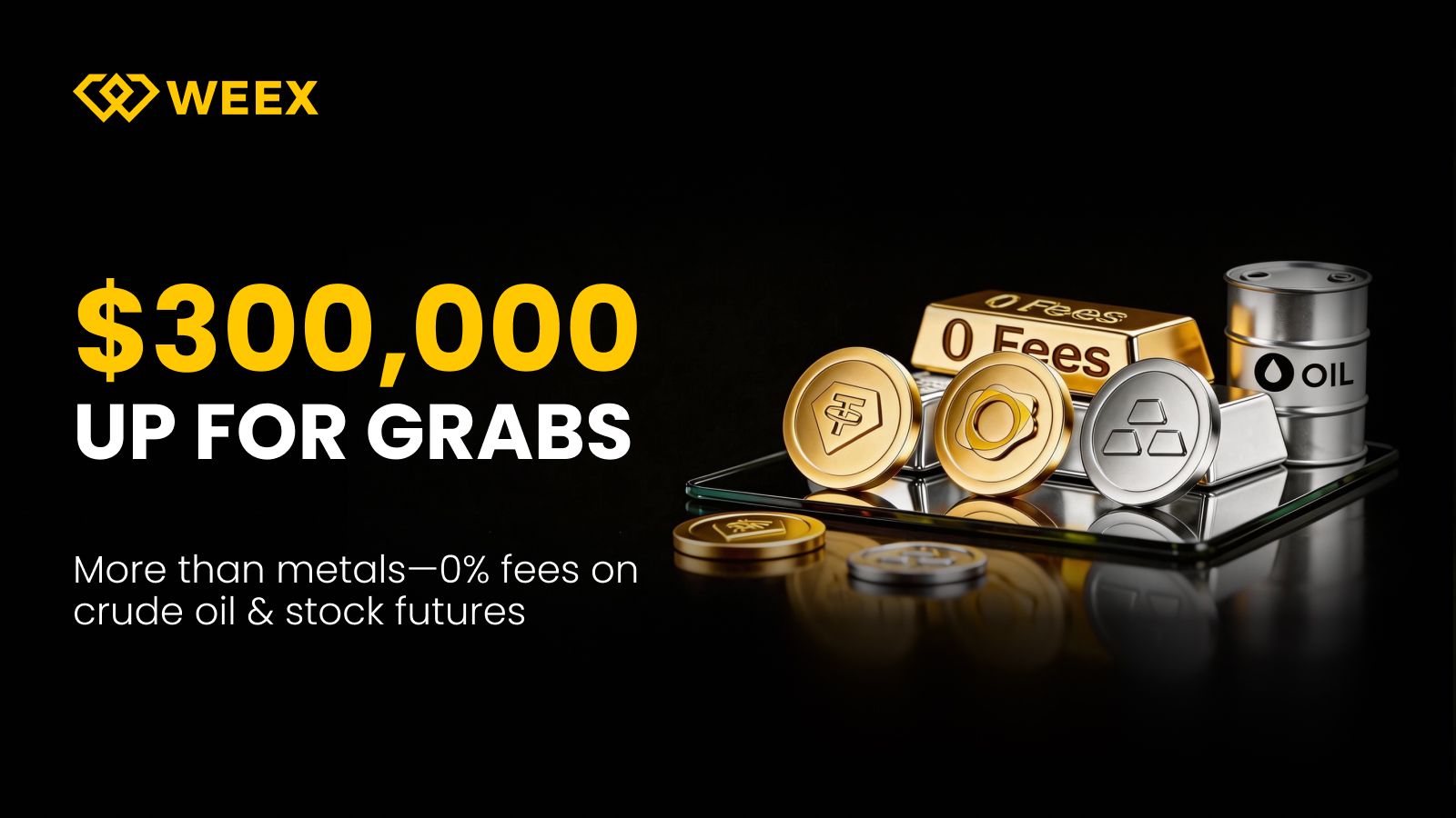 Zero Fees on Gold and Silver: How to Claim Your Share of the 300,000 Dollar Prize Pool on WEEX